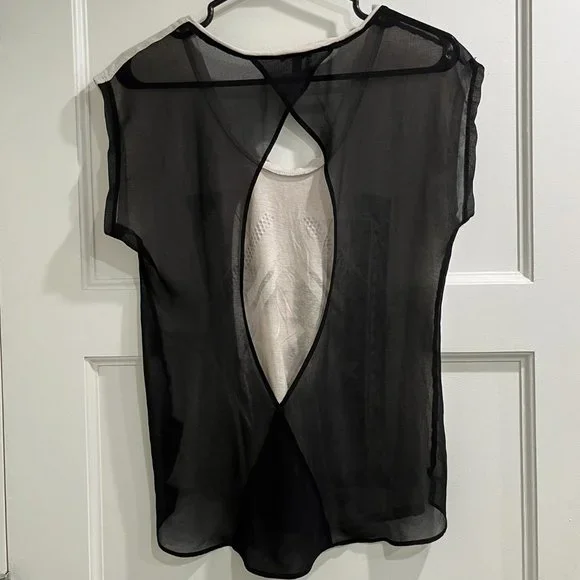Express sheer open back top - Picture 2 of 7
